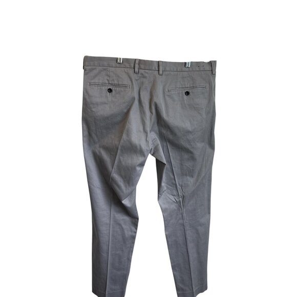 J. Crew Bowery Men’s Gray Slim Fit Stretch Chino Flat Front Cotton 36W/32L - Picture 7 of 7